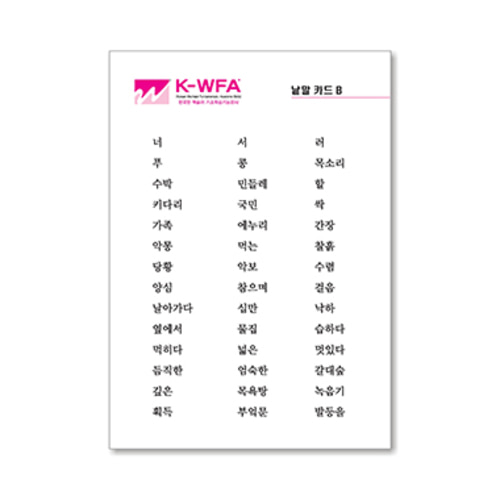 K-WFA 웩슬러기초학습기능검사 종합세트 B형